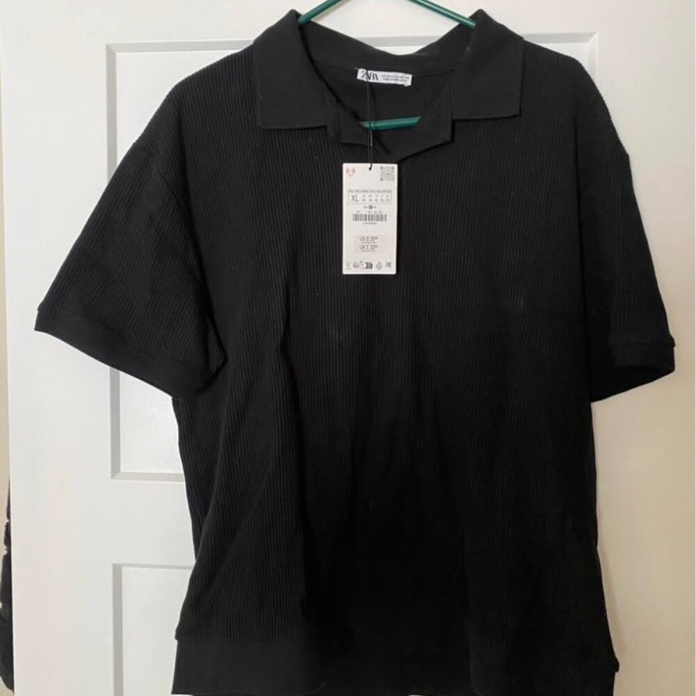 Zara Black Polo Shirt